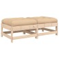 vidaXL Gartenhocker mit Kissen 2 Stk. Massivholz Kiefer vidaXL Gartenhocker mit Kissen 2 Stk. Massivholz Kiefer