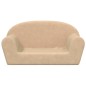Kindersofa 2-Sitzer Creme Weich Plüsch Kindersofa 2-Sitzer Creme Weich Plüsch