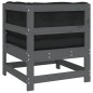 vidaXL Ecksofa mit Kissen Grau Massivholz Kiefer vidaXL Ecksofa mit Kissen Grau Massivholz Kiefer