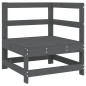 vidaXL Ecksofa mit Kissen Grau Massivholz Kiefer vidaXL Ecksofa mit Kissen Grau Massivholz Kiefer