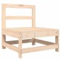vidaXL Mittelsofa mit Kissen Massivholz Kiefer vidaXL Mittelsofa mit Kissen Massivholz Kiefer