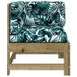 vidaXL Ecksofa mit Kissen Kiefernholz Imprägniert vidaXL Ecksofa mit Kissen Kiefernholz Imprägniert