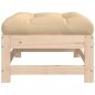 vidaXL Gartenhocker mit Kissen Massivholz Kiefer vidaXL Gartenhocker mit Kissen Massivholz Kiefer