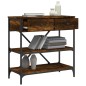vidaXL Konsolentisch Räuchereiche 75x34,5x75 cm Holzwerkstoff vidaXL Konsolentisch Räuchereiche 75x34,5x75 cm Holzwerkstoff