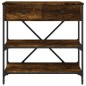 vidaXL Konsolentisch Räuchereiche 75x34,5x75 cm Holzwerkstoff vidaXL Konsolentisch Räuchereiche 75x34,5x75 cm Holzwerkstoff