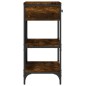 vidaXL Konsolentisch Räuchereiche 75x34,5x75 cm Holzwerkstoff vidaXL Konsolentisch Räuchereiche 75x34,5x75 cm Holzwerkstoff