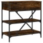 vidaXL Konsolentisch Räuchereiche 75x34,5x75 cm Holzwerkstoff vidaXL Konsolentisch Räuchereiche 75x34,5x75 cm Holzwerkstoff