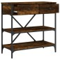 vidaXL Konsolentisch Räuchereiche 75x34,5x75 cm Holzwerkstoff vidaXL Konsolentisch Räuchereiche 75x34,5x75 cm Holzwerkstoff