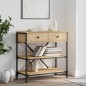 vidaXL Konsolentisch Sonoma-Eiche 75x34,5x75 cm Holzwerkstoff vidaXL Konsolentisch Sonoma-Eiche 75x34,5x75 cm Holzwerkstoff