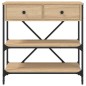 vidaXL Konsolentisch Sonoma-Eiche 75x34,5x75 cm Holzwerkstoff vidaXL Konsolentisch Sonoma-Eiche 75x34,5x75 cm Holzwerkstoff