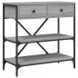 vidaXL Konsolentisch Grau Sonoma 75x34,5x75 cm Holzwerkstoff vidaXL Konsolentisch Grau Sonoma 75x34,5x75 cm Holzwerkstoff