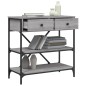 vidaXL Konsolentisch Grau Sonoma 75x34,5x75 cm Holzwerkstoff vidaXL Konsolentisch Grau Sonoma 75x34,5x75 cm Holzwerkstoff