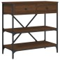 vidaXL Konsolentisch Braun Eichen-Optik 75x34,5x75 cm Holzwerkstoff vidaXL Konsolentisch Braun Eichen-Optik 75x34,5x75 cm Holzwerkstoff