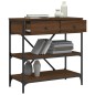 vidaXL Konsolentisch Braun Eichen-Optik 75x34,5x75 cm Holzwerkstoff vidaXL Konsolentisch Braun Eichen-Optik 75x34,5x75 cm Holzwerkstoff