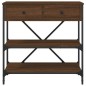 vidaXL Konsolentisch Braun Eichen-Optik 75x34,5x75 cm Holzwerkstoff vidaXL Konsolentisch Braun Eichen-Optik 75x34,5x75 cm Holzwerkstoff