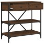 vidaXL Konsolentisch Braun Eichen-Optik 75x34,5x75 cm Holzwerkstoff vidaXL Konsolentisch Braun Eichen-Optik 75x34,5x75 cm Holzwerkstoff