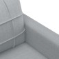 vidaXL 3-tlg. Sofagarnitur mit Kissen Hellgrau Stoff vidaXL 3-tlg. Sofagarnitur mit Kissen Hellgrau Stoff