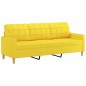 vidaXL 3-tlg. Sofagarnitur mit Kissen Hellgelb Stoff vidaXL 3-tlg. Sofagarnitur mit Kissen Hellgelb Stoff