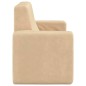 vidaXL Kindersofa 2-Sitzer Creme Weich Plüsch vidaXL Kindersofa 2-Sitzer Creme Weich Plüsch