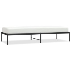 vidaXL Bettgestell Metall Schwarz 80x200 cm