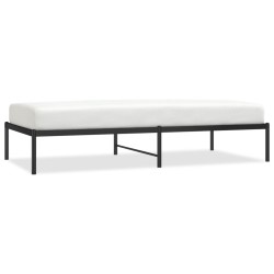 vidaXL Bettgestell Metall Schwarz 90x190 cm
