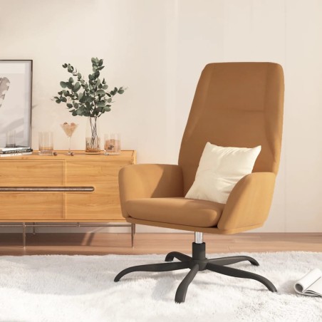 Relaxsessel Taupe Wildleder-Optik