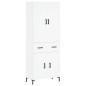 Highboard Weiß 69,5x34x180 cm Holzwerkstoff Highboard Weiß 69,5x34x180 cm Holzwerkstoff