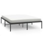 vidaXL Bettgestell Metall Schwarz 140x190 cm vidaXL Bettgestell Metall Schwarz 140x190 cm