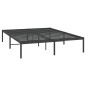 vidaXL Bettgestell Metall Schwarz 140x190 cm vidaXL Bettgestell Metall Schwarz 140x190 cm