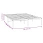 vidaXL Bettgestell Metall Schwarz 140x190 cm vidaXL Bettgestell Metall Schwarz 140x190 cm