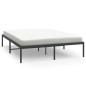 vidaXL Bettgestell Metall Schwarz 150x200 cm vidaXL Bettgestell Metall Schwarz 150x200 cm