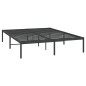vidaXL Bettgestell Metall Schwarz 150x200 cm vidaXL Bettgestell Metall Schwarz 150x200 cm