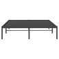 vidaXL Bettgestell Metall Schwarz 150x200 cm vidaXL Bettgestell Metall Schwarz 150x200 cm