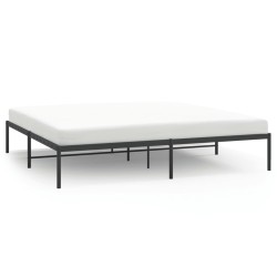 vidaXL Bettgestell Metall Schwarz 180x200 cm