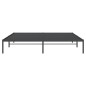 vidaXL Bettgestell Metall Schwarz 180x200 cm vidaXL Bettgestell Metall Schwarz 180x200 cm
