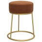 Runder Hocker Braun Samt Runder Hocker Braun Samt