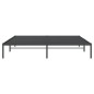 vidaXL Bettgestell Metall Schwarz 193x203 cm vidaXL Bettgestell Metall Schwarz 193x203 cm