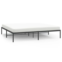 vidaXL Bettgestell Metall Schwarz 200x200 cm
