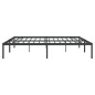 vidaXL Bettgestell Metall Schwarz 200x200 cm vidaXL Bettgestell Metall Schwarz 200x200 cm