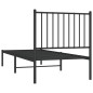 vidaXL Bettgestell mit Kopfteil Metall Schwarz 75x190 cm vidaXL Bettgestell mit Kopfteil Metall Schwarz 75x190 cm
