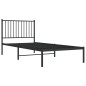 vidaXL Bettgestell mit Kopfteil Metall Schwarz 90x200 cm vidaXL Bettgestell mit Kopfteil Metall Schwarz 90x200 cm