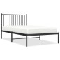 vidaXL Bettgestell mit Kopfteil Metall Schwarz 100x190 cm vidaXL Bettgestell mit Kopfteil Metall Schwarz 100x190 cm