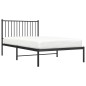 vidaXL Bettgestell mit Kopfteil Metall Schwarz 100x190 cm vidaXL Bettgestell mit Kopfteil Metall Schwarz 100x190 cm