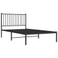 vidaXL Bettgestell mit Kopfteil Metall Schwarz 100x190 cm vidaXL Bettgestell mit Kopfteil Metall Schwarz 100x190 cm