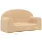 Kindersofa 2-Sitzer Creme Weich Plüsch Kindersofa 2-Sitzer Creme Weich Plüsch