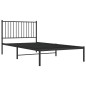vidaXL Bettgestell mit Kopfteil Metall Schwarz 100x200 cm vidaXL Bettgestell mit Kopfteil Metall Schwarz 100x200 cm