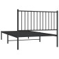 vidaXL Bettgestell mit Kopfteil Metall Schwarz 100x200 cm vidaXL Bettgestell mit Kopfteil Metall Schwarz 100x200 cm