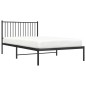 vidaXL Bettgestell mit Kopfteil Metall Schwarz 107x203 cm vidaXL Bettgestell mit Kopfteil Metall Schwarz 107x203 cm