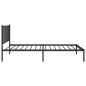 vidaXL Bettgestell mit Kopfteil Metall Schwarz 107x203 cm vidaXL Bettgestell mit Kopfteil Metall Schwarz 107x203 cm
