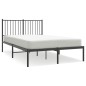 vidaXL Bettgestell mit Kopfteil Metall Schwarz 120x200 cm vidaXL Bettgestell mit Kopfteil Metall Schwarz 120x200 cm